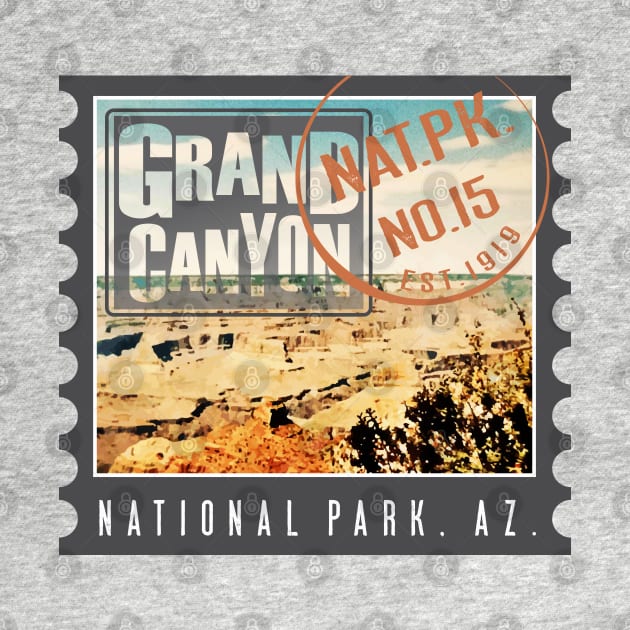 Grand Canyon National Park Stamp by Northofthepines